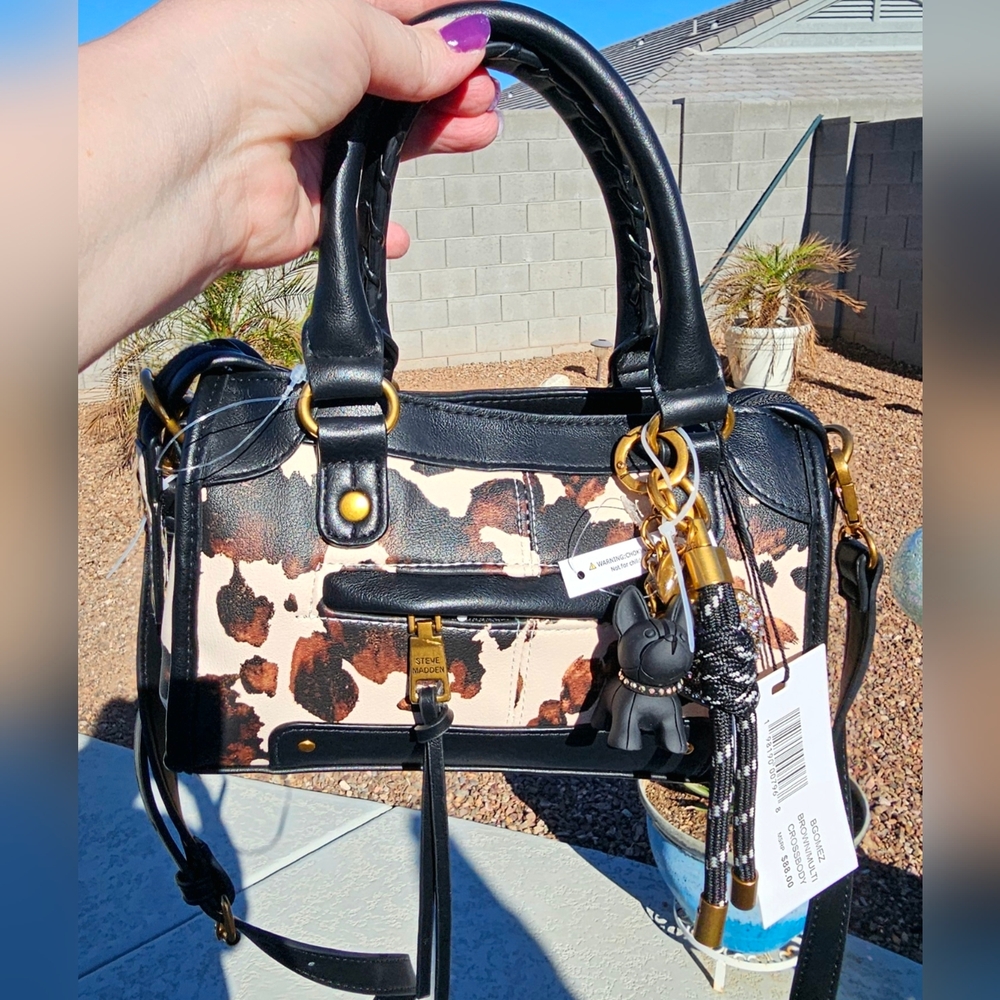 Stylish Black and Brown Women's Handbag